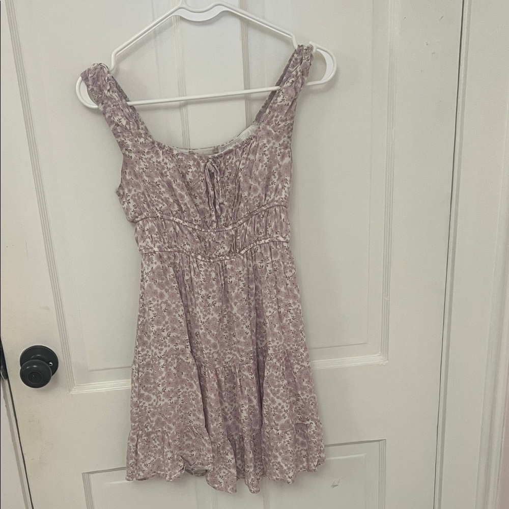 Altar'd State Lavender Floral Mini Dress